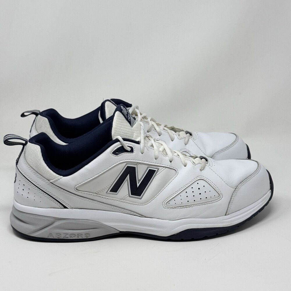 New Balance 623v3 Sneakers Shoes Mens 19 D White Blue Leather Lace Up Walking